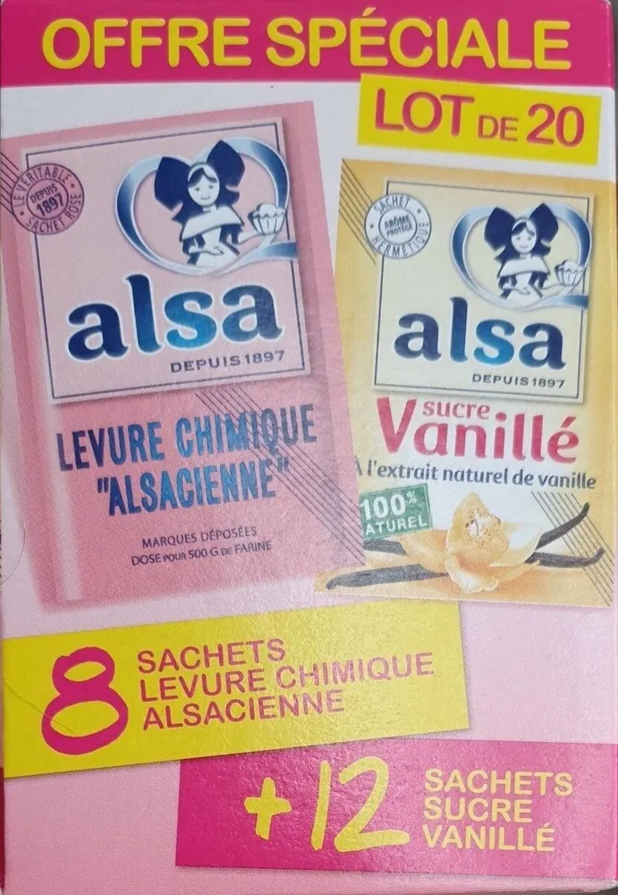 Levure chimique + Sucre vanillé