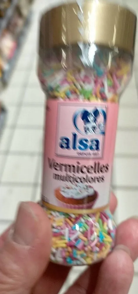 Vermicelles multicolores