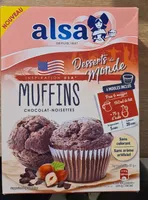 Muffins chocolat noisette