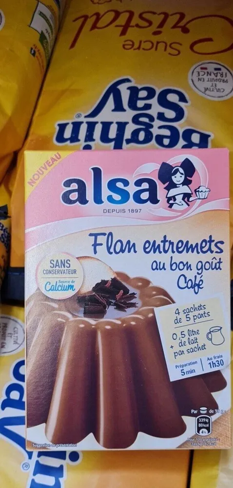 Flan entremets au bon goût café 4 sachets