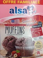Muffins chocolat noisette