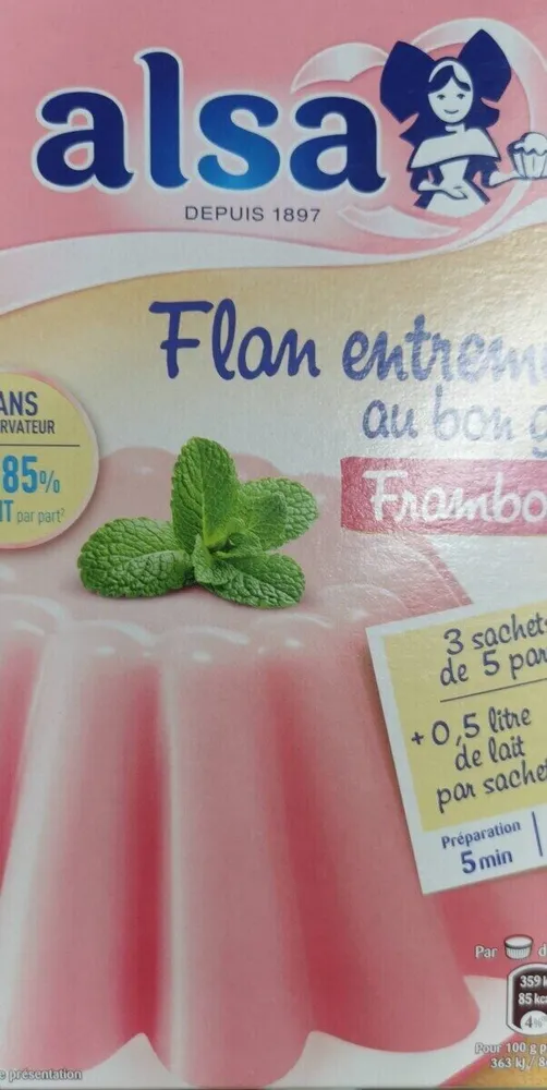 Flan Entremet framboise