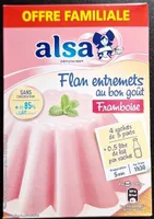 Flan entremets au bon goût Framboise