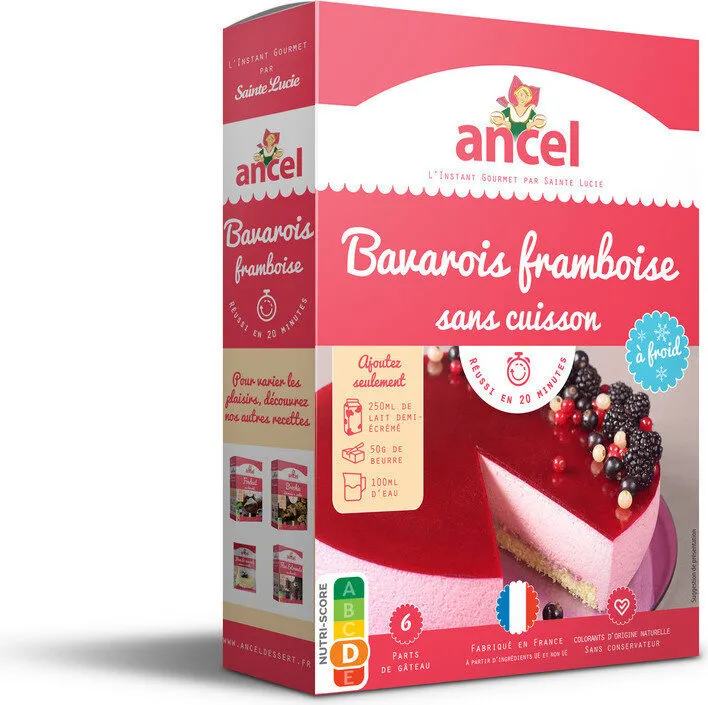 Mon Bavarois Framboise sans cuisson à froid