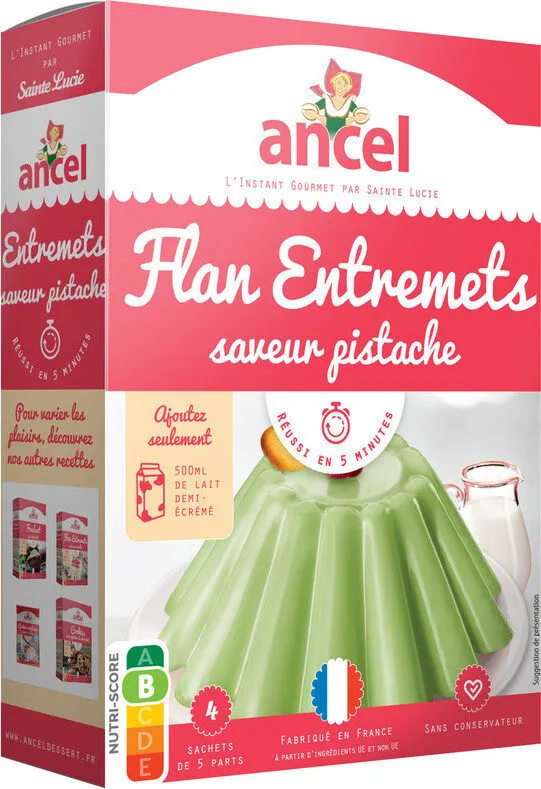 Mon flan Entremets parfum pistache