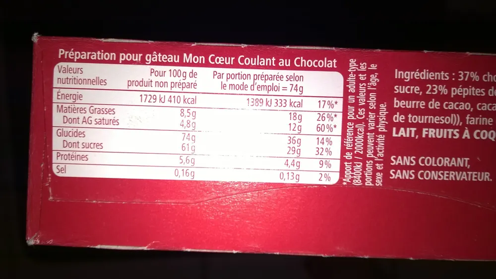 Mon Coeur Coulant Au Chocolat Dr Oetker