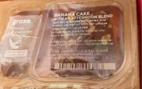Banana cake with afternoon blend