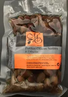 Petites olives noires à l'huile