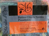 Petites Olives Noires Pimentées