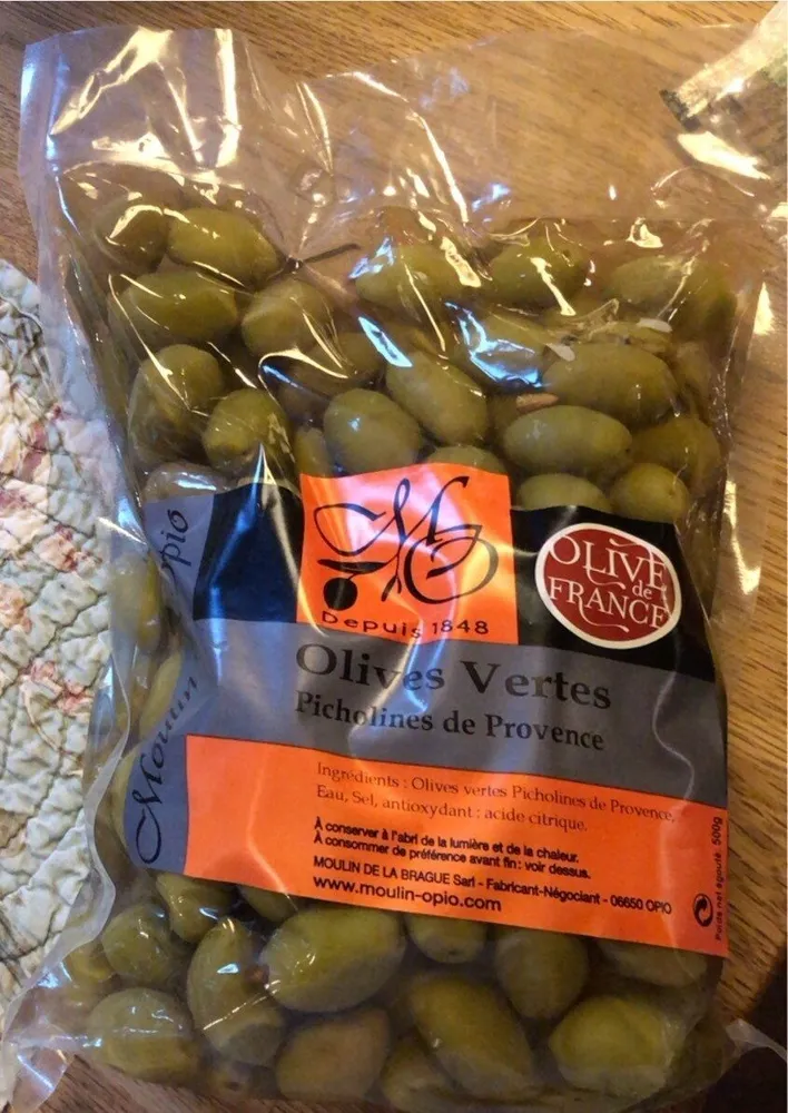 Olives vertes picholines de Provence