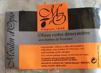 Olivies Vertes Dénoyautées aux Herbes de Provence