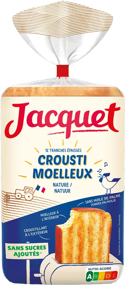 Crousti Moelleux Nature Sans Sucres Ajoutés 730g