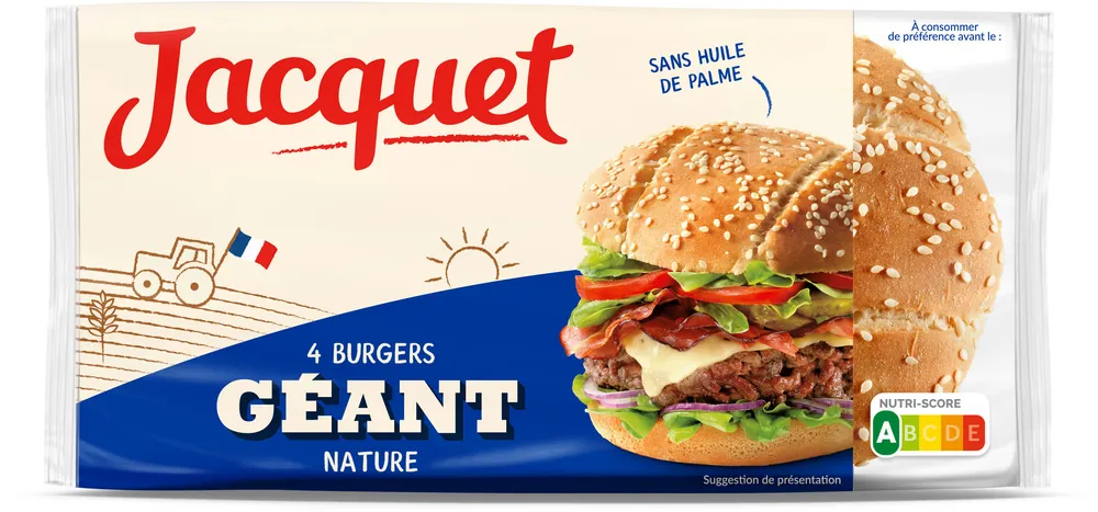 Hamburger Géant Nature X 4