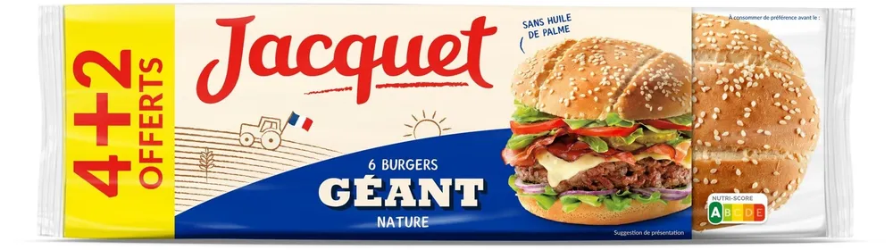 Hamburger Géant X4+2 OFFERT