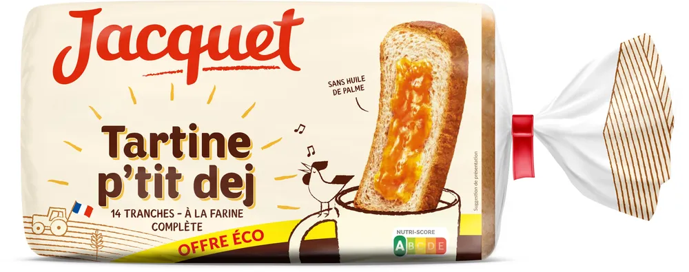 Tartine p'tit dej complet sans sucres ajoutes 410 gr offre economique