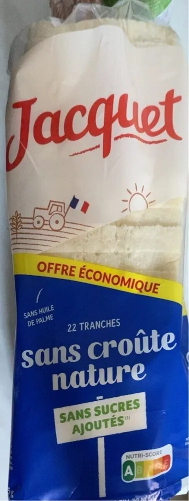 Pain de mie sans sucres ajoutés