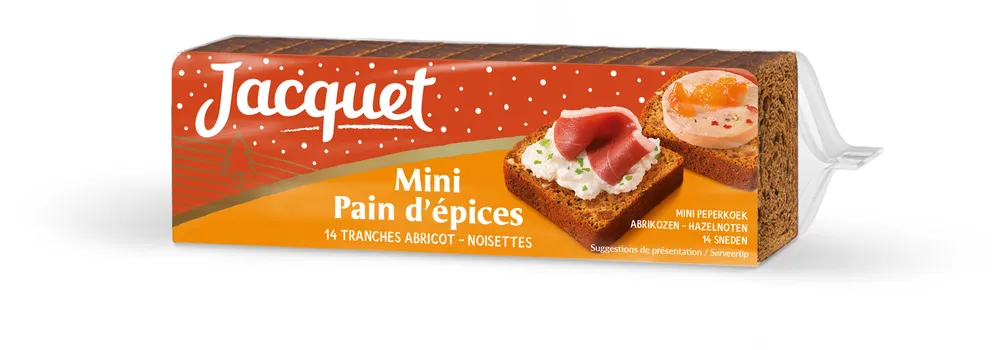 Mini pain d'epices abricot noisettes 140g