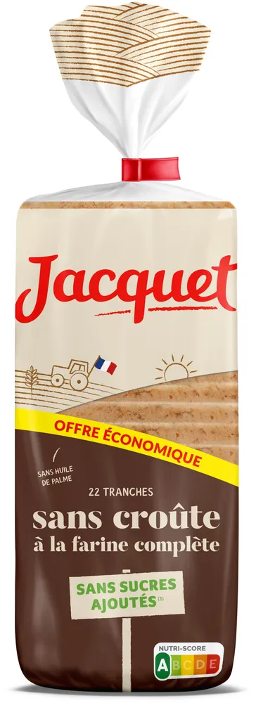 Sans croûte a la farine complète sans sucre ajoutes 475g offre eco