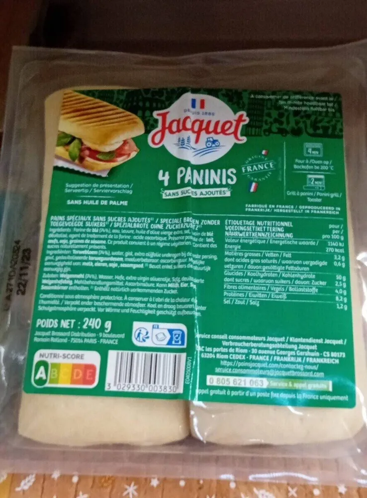 4 Paninis Jacquet