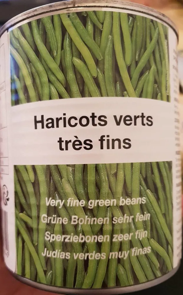 Haricots verts très fins