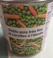 Petits pois très fins et carottes à l'étuvée