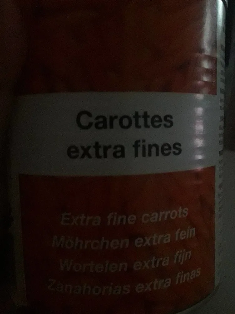 Carottes extra fin