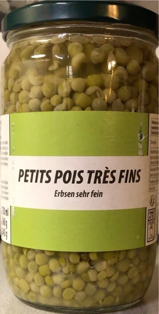 Petits pois tres fins