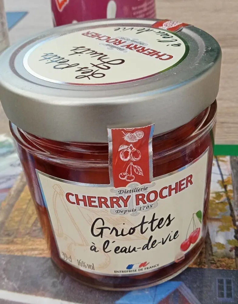 Griottes à l'eau de vie