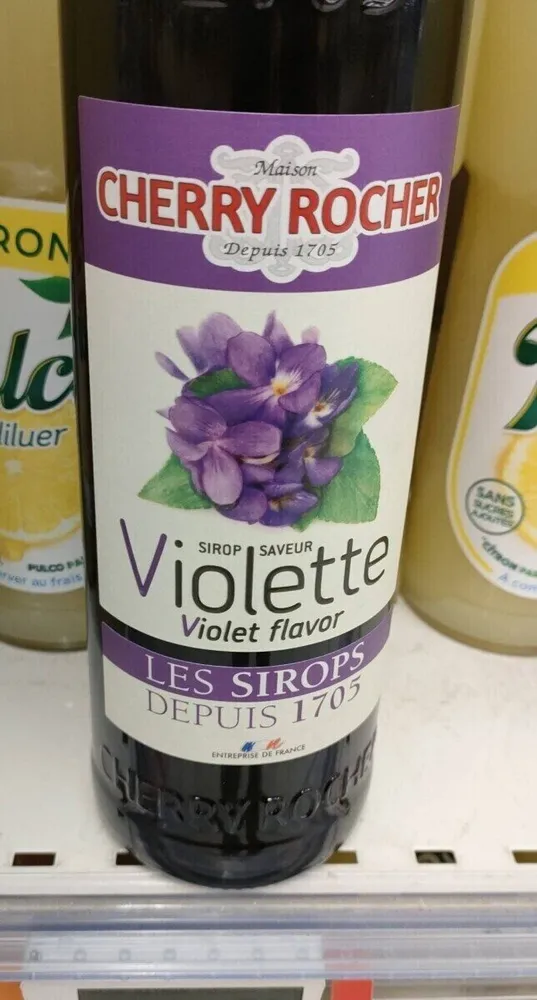 Sirop saveur violette