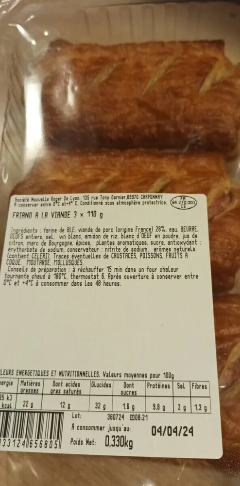 Friands à la viande