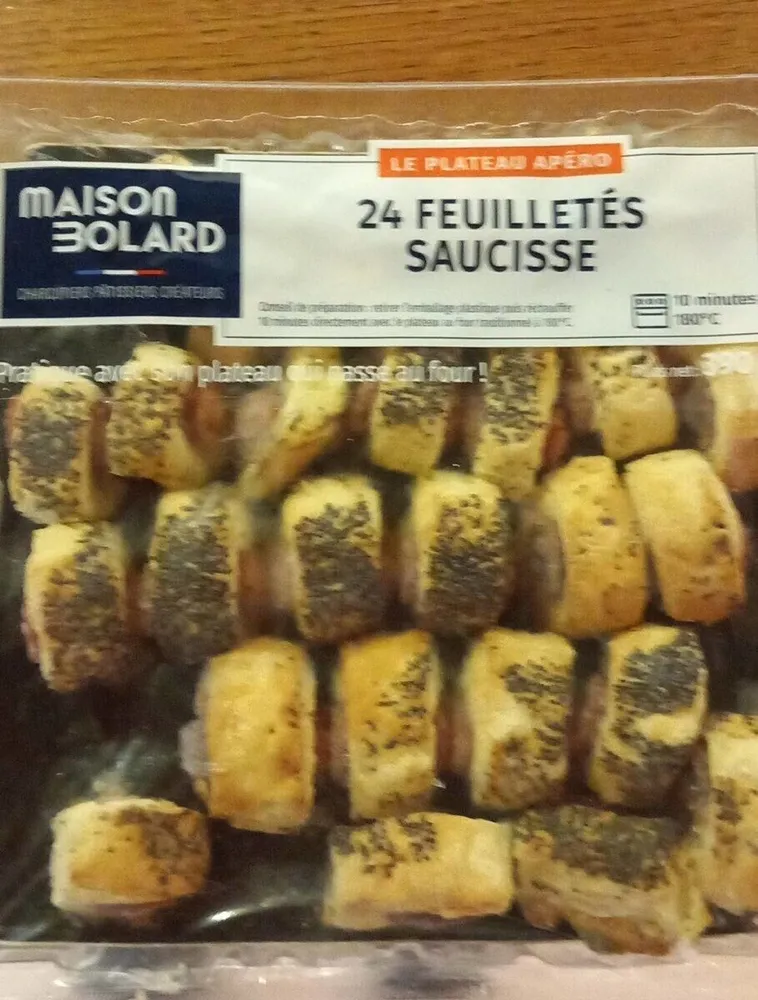 24 feuilletés saucisse
