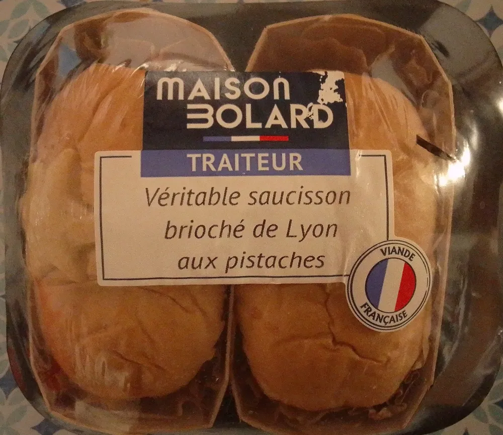 VÉRITABLE SAUCISSON BRIOCHÉ DE LYON AUX PISTACHES