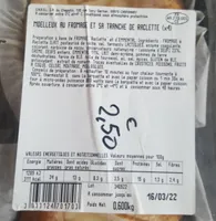 Moelleux au fromage et sa tranche de raclette