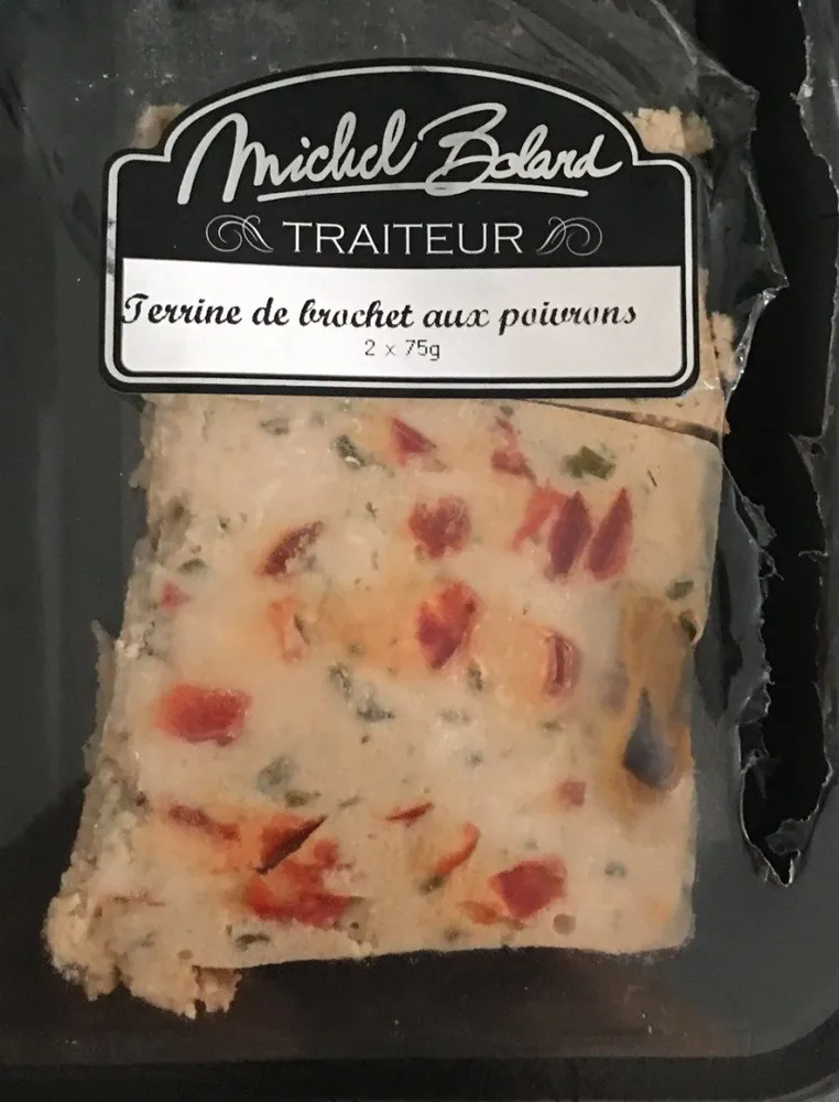 Terrine de brochet aux poivrons