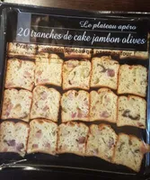 Tranches de cake jambon olives