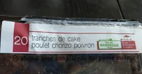 Tranches de cake poulet chorizo poivron