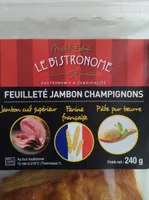 Feuilleté jambon champignons