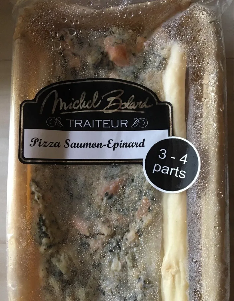 Pizza saumon epinard