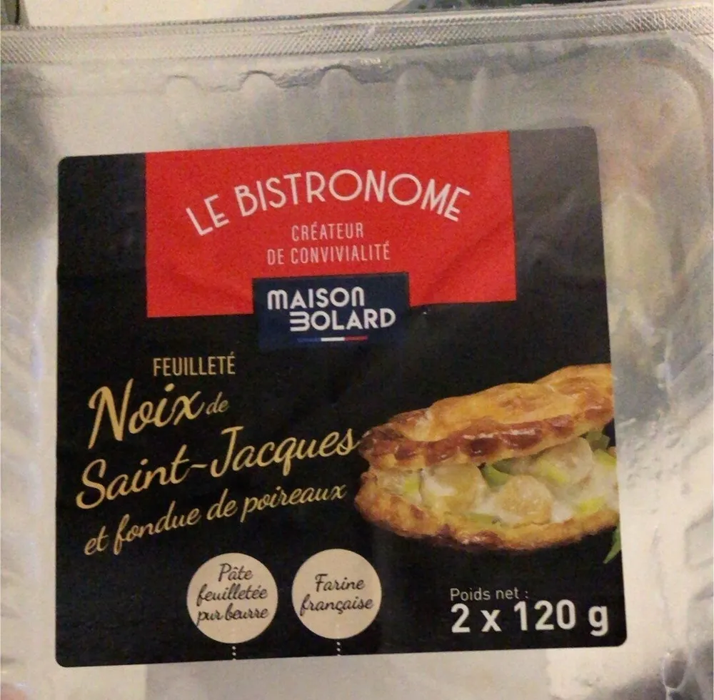 Feuilleté noix de st jacques