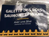 Galette des rois au saumon et aux épinards