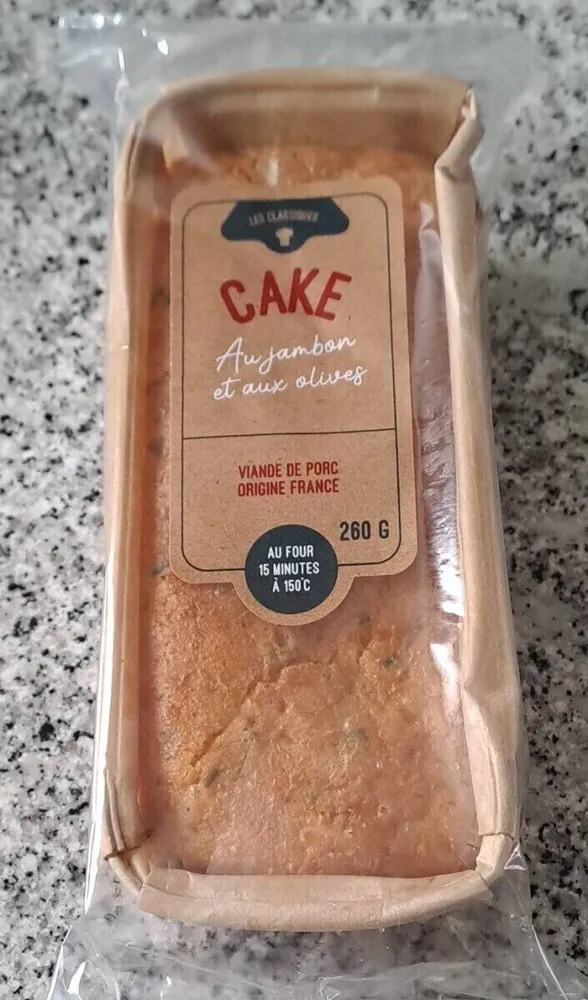Cake au jambon et aux olivess