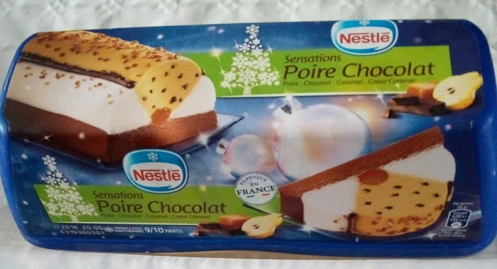 Bûche glacée Sensations Poire Chocolat