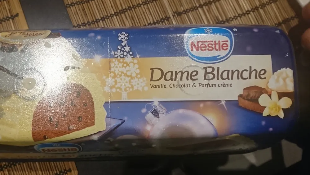 Bûche de Noël glacée façon Dame Blanche 8/10 parts