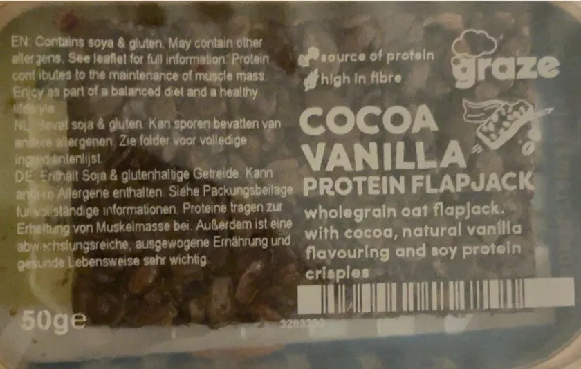 Coco vanilla protien flapjack