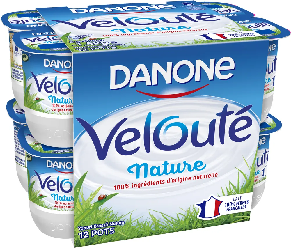 Danone veloute nature 125 g x 12