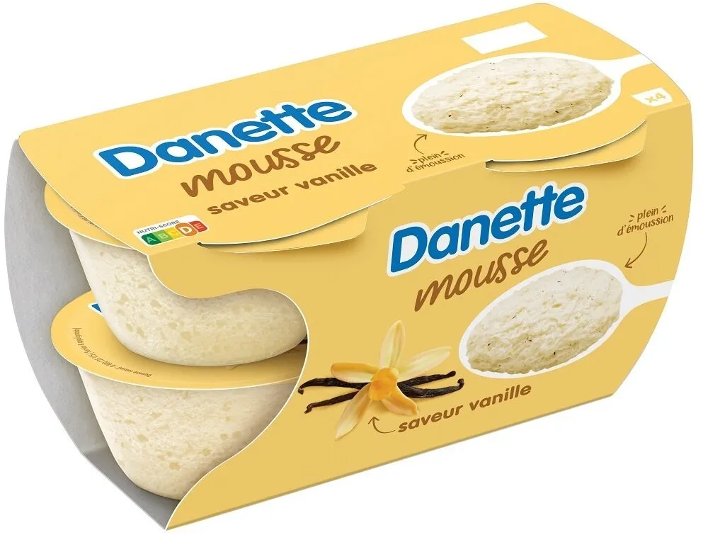 Danette mousse vanille 60 g x 4