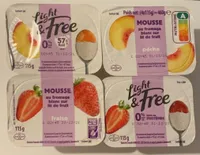 Mousse au fromage blanc sur lit de fruits