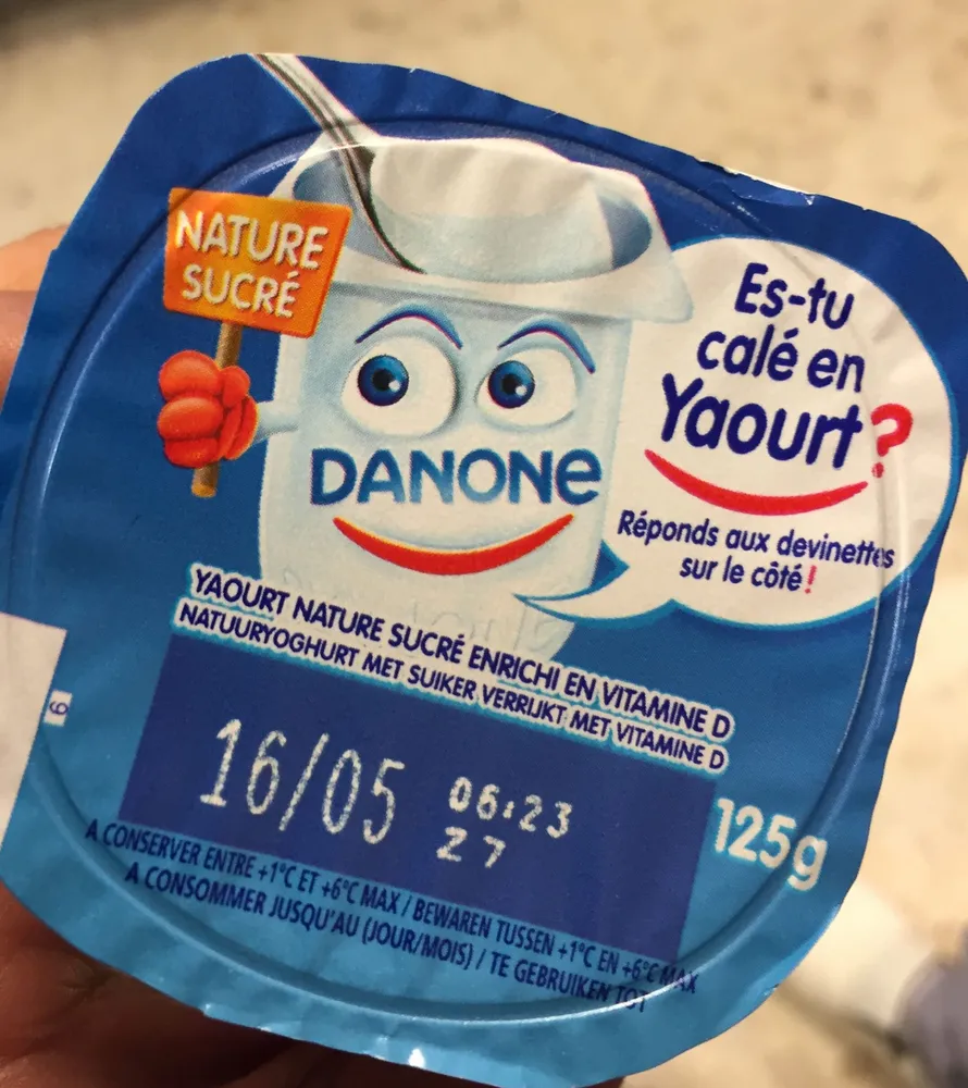 Yaourt nature sucré