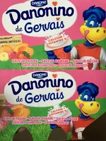 Danonino de Gervais saveur Fraise, Banane, Pêche, Framboise, Abricot