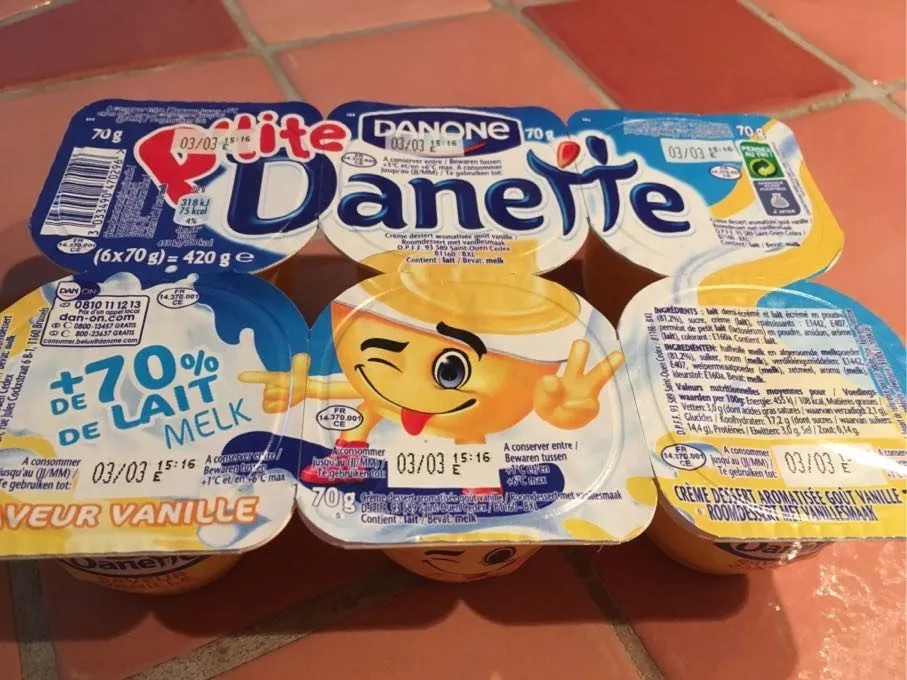 Petite danette vanille, 6x70g